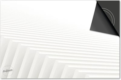 Inductie beschermer 60x60 - afdekplaat inductie mat - Dietrix Kookplaat beschermer - Exclusief - Wit - Abstract plank structuur
