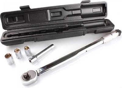 Momentsleutel Set In Koffer - Auto / Fietsgereedschap - 1/2 Inch - 17/19/21mm - 28-210 Nm
