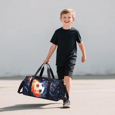 Sporttas voor kinderen met vakken voor schoenen en natte spullen - Ideale badtas en reistas