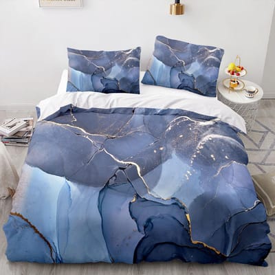 3D Geprint Textuur Marmer Beddengoed Set Jongens Meisjes Twin Queen Size Dekbedovertrek Kussensloop Bed Kinderen Volwassene Huis Textielextile EU single(135x200cm)