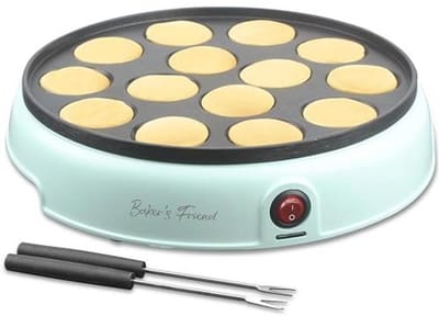 Mini Hotcake Machine voor 14 Hole Poffertjes - Ideaal voor Ontbijt, Snacks en Desserts
