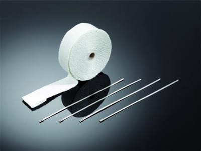 Witte Uitlaat Wrap / Heat Wrap 10 Meter – 5 CM Breed – Hittebestendige Uitlaatband – Voor Auto, Motor & Custom Uitlaten