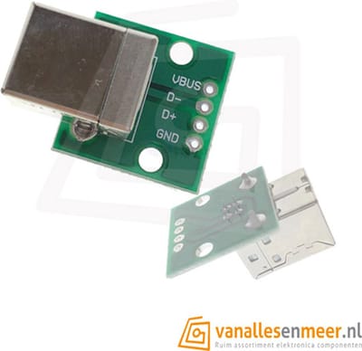 USB Type-B Female Breakout 4pin USB-B