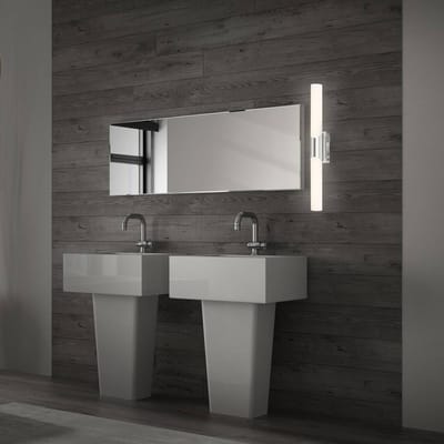 Briloner Badkamerpiegel lamp Klak Brilo, chroom, 47 cm