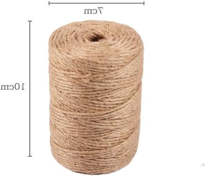 Jute Touw - Natuurlijk Touw - Bloemenkunst Decoratie - 6ply Sterk Touw - 91 meter - Bruin