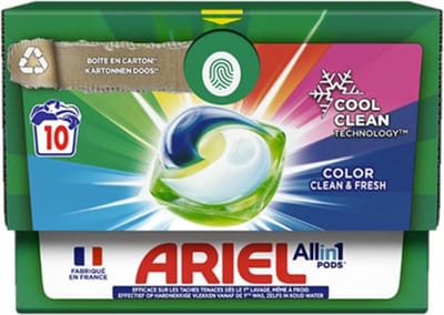 Ariel - Color - All-In-1 Wasmiddel Pods - Krachtige Reiniging - 10 Wasbeurten