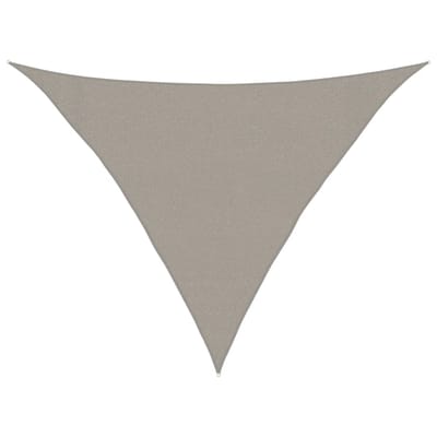 vidaXL - Zonnezeil - 160 - g/m² - driehoekig - 3x3x4,2 - m - HDPE - lichtgrijs