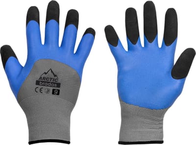 Bradas Arctic Tuinhandschoenen - Werkhandschoenen met Crinkle Latex Coating - Ademend Polyester - Extra Grip - Maat 7
