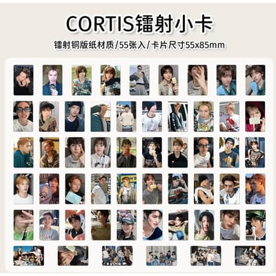 55 Stuks/Set Kpop Idool CORTIS Nieuwste Album Serie Lomo Kaarten Postkaarten Martin James Juhoon Seonghyeon Keonho Fans Cadeaus Verzameling gray