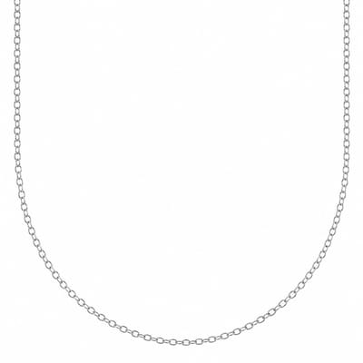 Pax Amare Zilveren Ketting - S925 Sterling Zilver - Elegante Subtiele Ketting - 45cm + 5cm verstelbaar