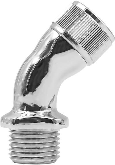 VT Goods - Verchroomde G1/2" elleboogadapter - Douchekop extender - Verbeterde bruikbaarheid - Sliver - Compatibel met standaard douchesystemen - Ge..