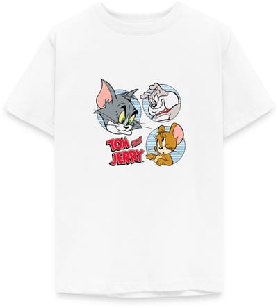 Tom En Jerry Met Hond Spike T-Shirt Tiener