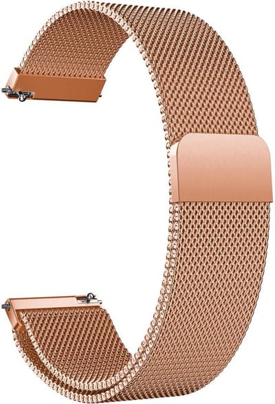 Bandje geschikt voor Samsung Galaxy Watch Active 1 / 2 (40 & 40 mm) - Roségoud Milanese Band
