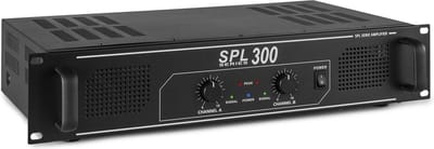 Skytec SPL300 DJ PA versterker - 2x 150W