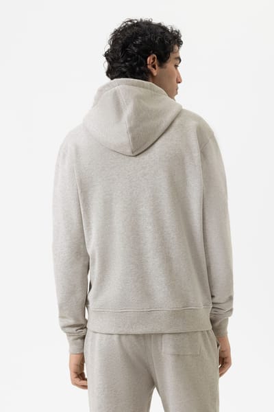 Hoodie Serie Cotton Leisure Midgrey Melange