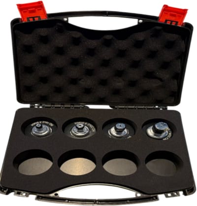 Germat Optrompbekken Set Rehau Stabil | Optromp bekken set hand tool | Optromp bekken mechanisch | Rehau optromp gereedschap | 16-20-25-32mm | Inclusief opbergkoffer Opwijd bekken set | Opwijd | Opwijd rehau | op wijd