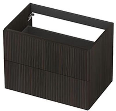 INK - Onderkast 2L Fineer Gefreesd Tbv Greep - 700x450x520 Mm - Matt Intens Black