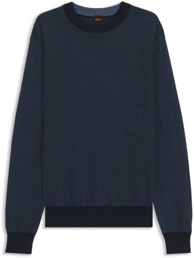 BOSS Orange Pullover Blauw Klapok 10274222 01 50548673/404