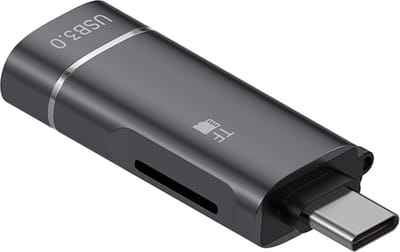 USB-C naar USB 3.0 + Micro SD (TF) kaartlezer adapter kabel - geschikt voor Telefoon en Laptop - zwart