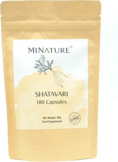 Shatavari Capsules 180 stuks - 450mg Shatavari Poeder per Vega Capsulen - Asparagus Racemosus - 100% Plantaardig