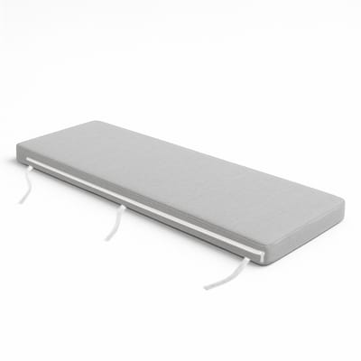 FEROCITY - Tuinbankkussen 180x25 cm - Weerbestendig & Waterdicht - Bierbankkussen Zitbankkussen - Bevestigingsriemen - Polyester - Grijs