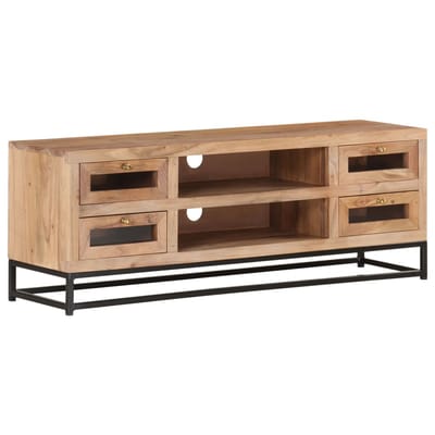 vidaXL - Tv-meubel - 110x30x40 - cm - massief - acaciahout