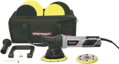Excentrische Polijstmachine 900W XXL-Set met 125mm en 150mm Steunplaten