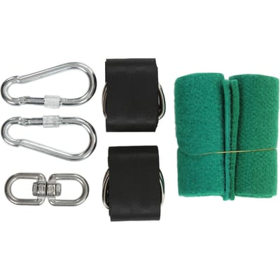Boomzwaai Ophangriemen Kit met Karabiner Spinner 1000kg Draagvermogen voor Buiten Tuin Hangmat