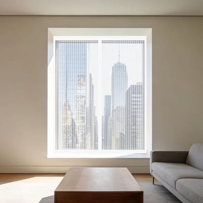 Magnetisch Horraam - Vliegenscherm Raam - Insecten Buiten Houden - Zonder Boren Te Plaatsen - 85x105 cm - Wit
