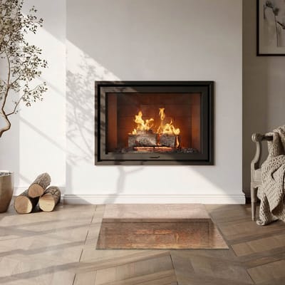 Coloray Vloerplaat Houtkachel - Vloerplaat voor Houtkachel - 60 cm x 60 cm - Vloerplaat Open Haard - Bruin Vloerplaat Kachel - Plaat Kachel - Plaat voor Onder Kachel - Kachel Vloerplaat - Onderplaat