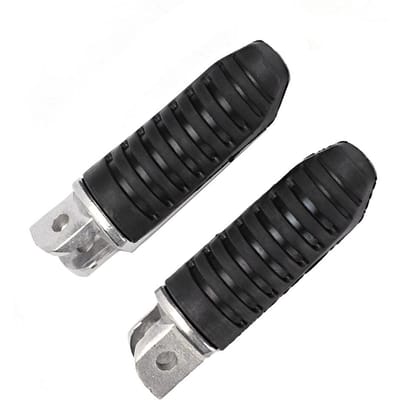 2 stuks Aluminium Voorste Voetsteunen Voetsteunen Zwart Geschikt voor Suzuki DL650 V Strom 2004 2012 black