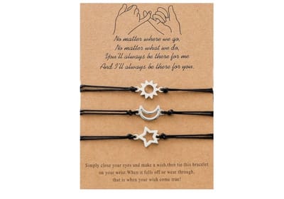 Akyol - vriendschaps armband voor 3 - vriendinnen armband voor 3 - vriendschapsarmband - bestfriend - bff armband - vriendinnen - moeder en dochters armband -armband voor 3 personen - generatie armband