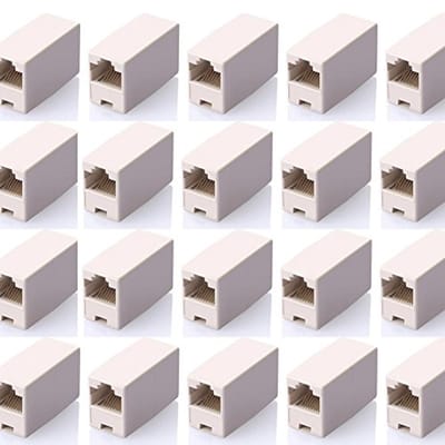 RJ45 Adapter Koppeling - 20x Ethernet Connector Vrouwelijk - Vrouwelijk