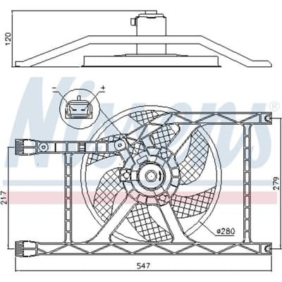 Koelventilatorwiel, motorkoeling NISSENS 85920