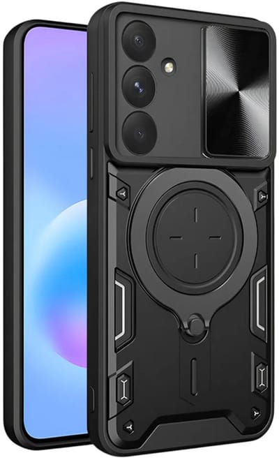Hoesje geschikt voor Samsung Galaxy A57 - Techsuit CamGuard Pro Back Cover - Zwart