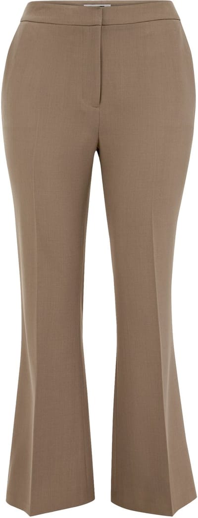 WE Fashion Dames flared pantalon - curve