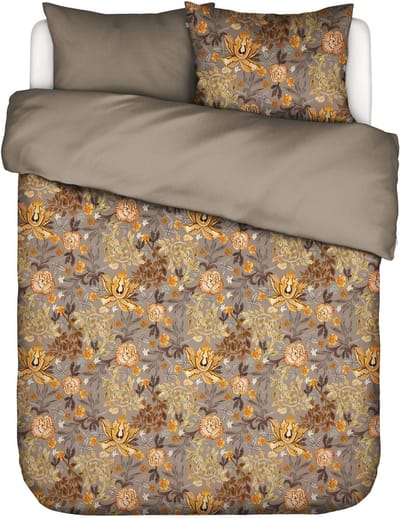 ESSENZA Veron Dekbedovertrek Winter brown - Lits-Jumeaux XL – 260x200/220 cm