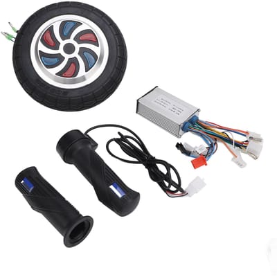 36V 350W 8 Inch Elektrische Scooter Naafmotor Kit Gloei in Het Donker Wielmotor Borstelloze Controller gray