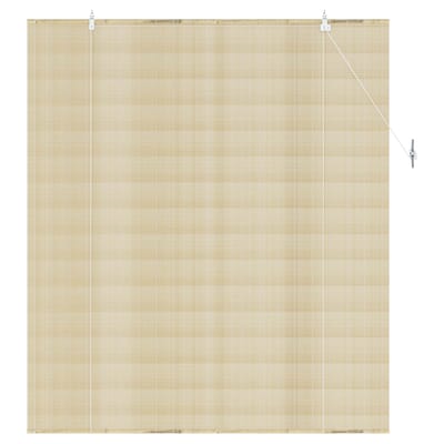 vidaXL - Rolgordijn - Naturel - 130 - x - 160 - cm - Bamboe