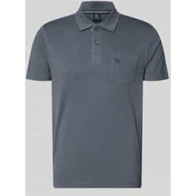LERROS Poloshirt van jerseykwaliteit met borstzak, van puur katoen , Maat: S , Kleur: LAVA GREY , 100% katoen