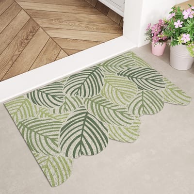 Geavanceerde Ins Huis Vloermat Entree Deur Antislip Entree Deur Antislip Draadlus Pvc Zand Schrapend Stofverwijderings Tapijt 45*75cm beige