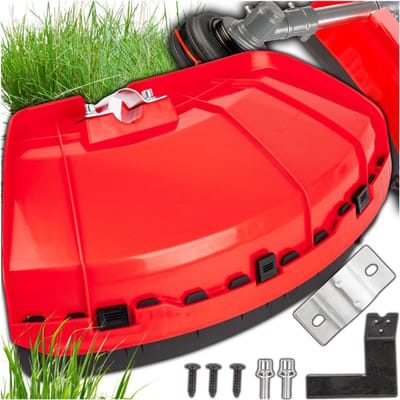 Universeel - Beschermkap voor Benzine Bosmaaiers - Compleet - 380mm - Rood