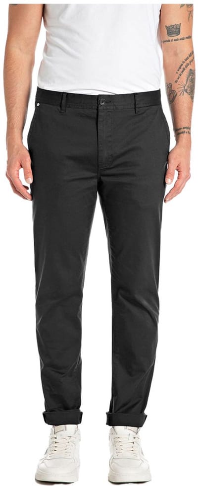 Replay M9998.000.84905 Chino Broek Zwart 32 / 32 Man