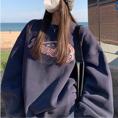 Fluweel Losse Casual Sweatshirt voor Dames In Herfst en Winter Jas Vintage Ronde Hals Lange Mouw Basis Shirt Top 2XL black