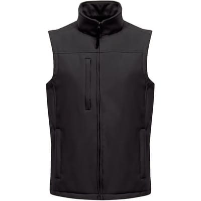 Regatta Flux Softshell Bodywarmer RG788 - ALL BLACK - 6XL