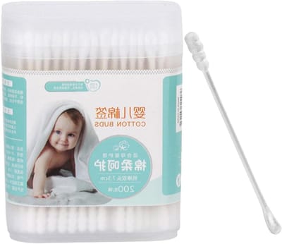 Dubbelzijdige Wattenstaafjes - Papieren Stokjes - Hygiënisch Reinigen - Ultrasoft Katoen - 200 Stuks - Wit