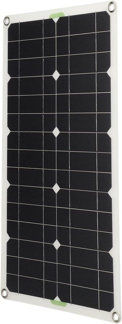 Draagbaar Zonnepaneel - Zonnepaneelset Camper - Energie Opwekken - Hoge Efficiëntie Monokristallijn - 100W - Zwart