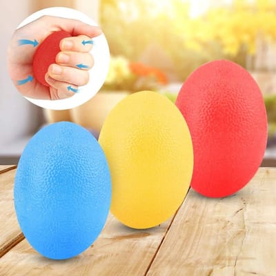 Dailygoods - Handtrainer en Vingertrainer - 3 Stuks Anti-Stressballen in Willekeurige Kleur