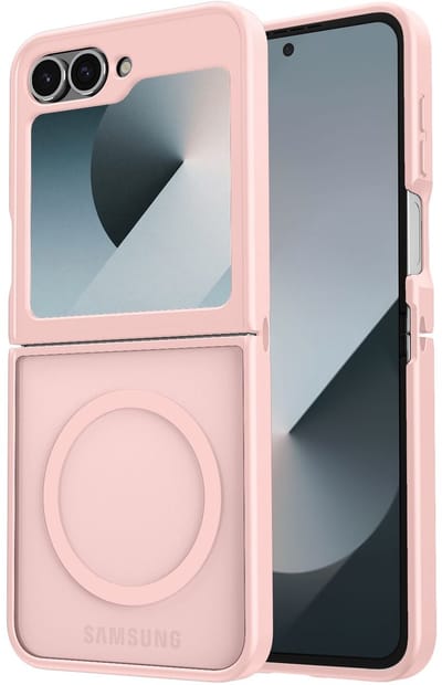 Hoesje Geschikt voor Samsung Galaxy Z Flip 7 FE / 6 - Compatibel met MagSafe / Qi2 - Matte Beschermhoes - Back Cover met Magneet - Roze