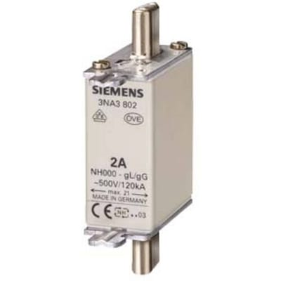 Siemens 3NA38328 Zekeringsinzetstuk Geschikt voor Zekeringsgrootte 000-4 Afmeting zekering : 0 125 A 400 V 3 stuk(s)